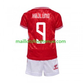 Maillot/Tenue Danemark Hojlund 9 Enfant Domicile UEFA Euro 2024